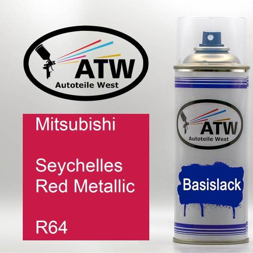 Mitsubishi, Seychelles Red Metallic, R64: 400ml Sprühdose, von ATW Autoteile West.
